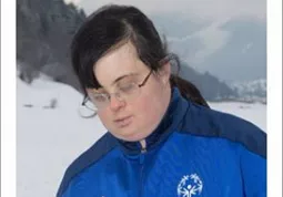 Paola Begliardo con la maglia azzura della nazionale di sci nordico